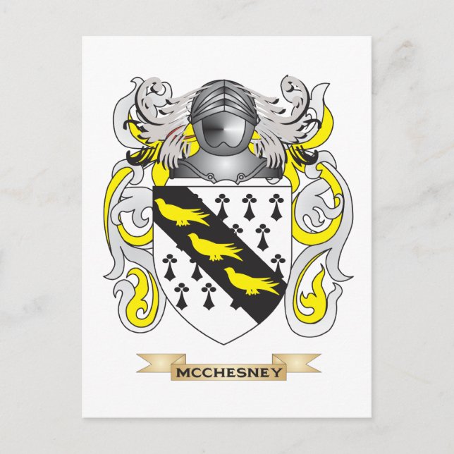 McChesney Coat of Arms (Family Crest) Postcard (Front)