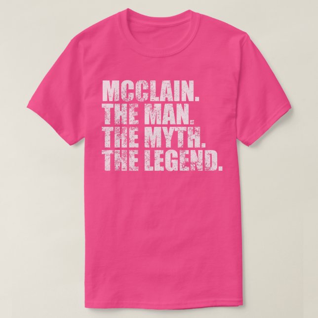 McclainMcclain Family name Mcclain last Name Mccla T-Shirt (Design Front)