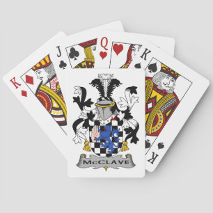 McClave Family Crest Poker Cards