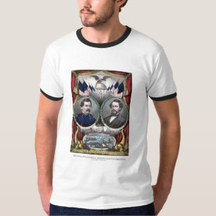 McClellan and Pendleton Campaign Poster T-Shirt