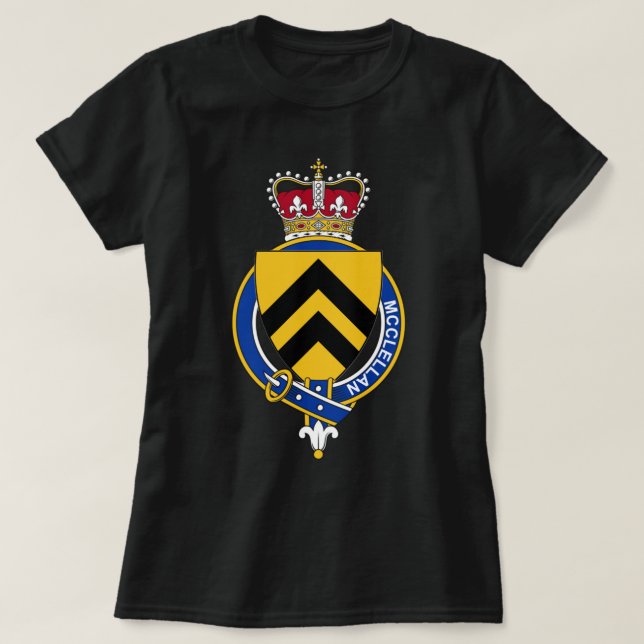 McClellan Coat of Arms  Family Crest Sweat T-Shirt (Design Front)