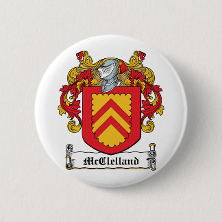 McClelland Family Crest Pinback Button