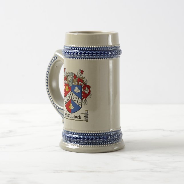 McClintock Coat of Arms Beer Stein (Front Left)