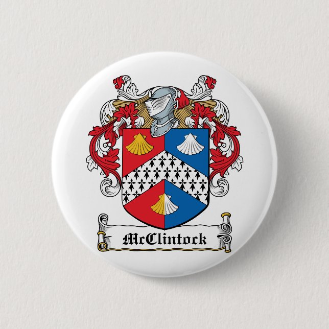 McClintock Family Crest Pinback Button (Front)