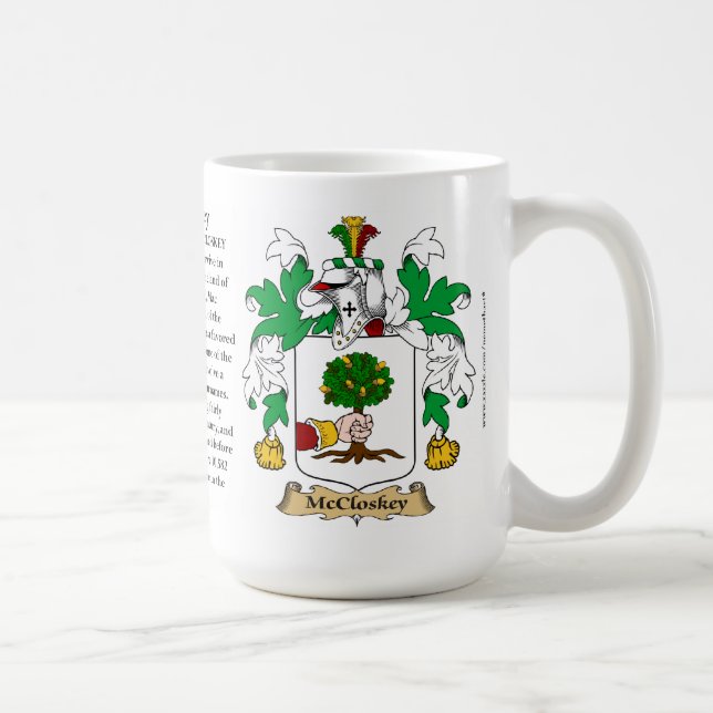 McCloskey, the Origin, the Meaning and the Crest Coffee Mug (Right)