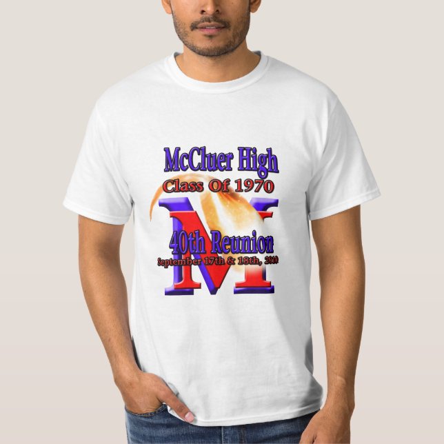 McCluer High Class of '70 40th Reunion T-Shirt (Front)