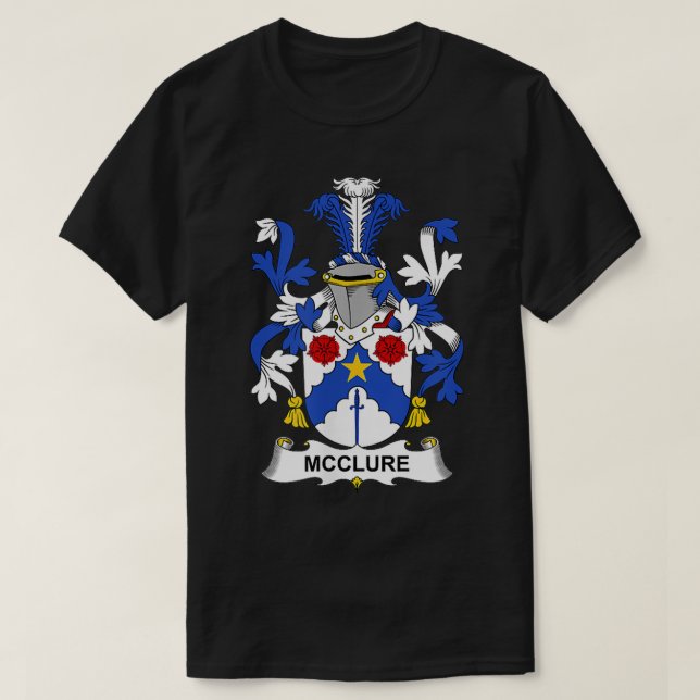 McClure Coat of Arms  Family Crest  T-Shirt (Design Front)