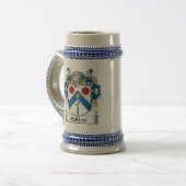 McClure Family Crest Beer Stein (Front Left)