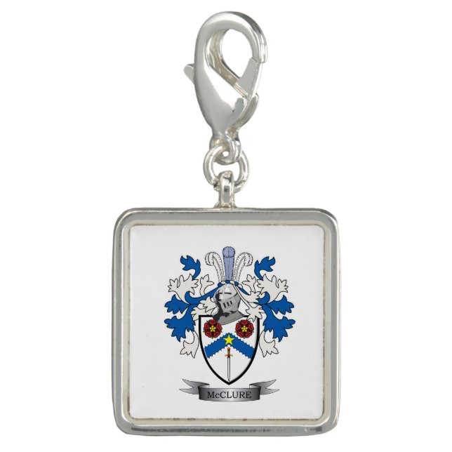 McClure Family Crest Coat of Arms Charm (Front)