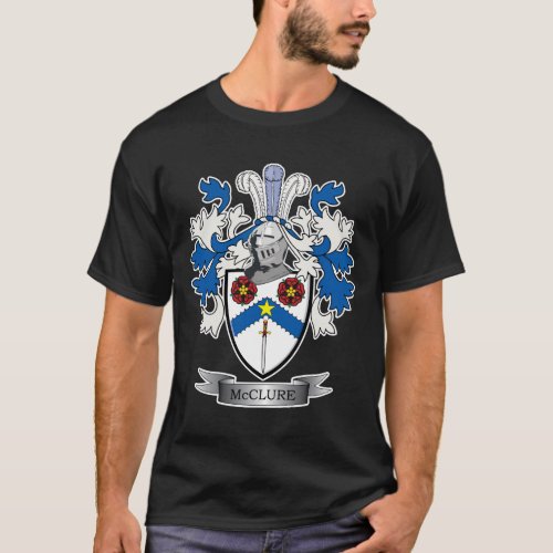 McClure Family Crest Coat of Arms T_Shirt