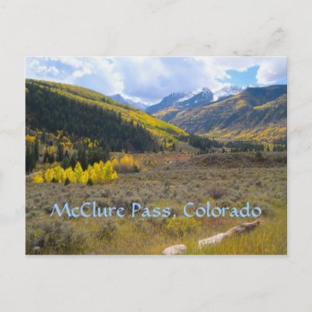 Mcclure Pass  Colorado Postcard by bluerabbit at Zazzle