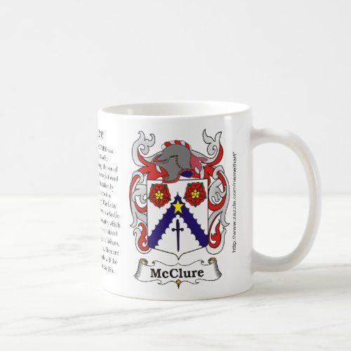 McClure the origin meaning and the crest Coffee Mug
