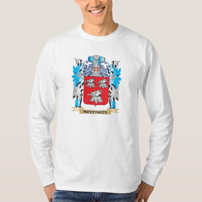 Mcconkey Coat of Arms - Family Crest T-Shirt (Front)