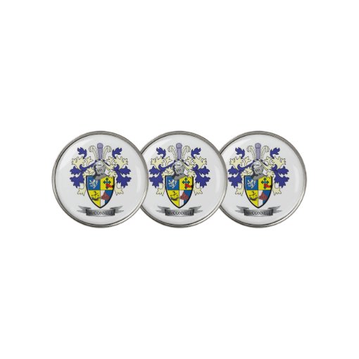 McConnell Family Crest Coat of Arms Golf Ball Marker | Zazzle