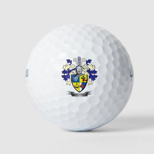 McConnell Family Crest Coat of Arms Golf Balls