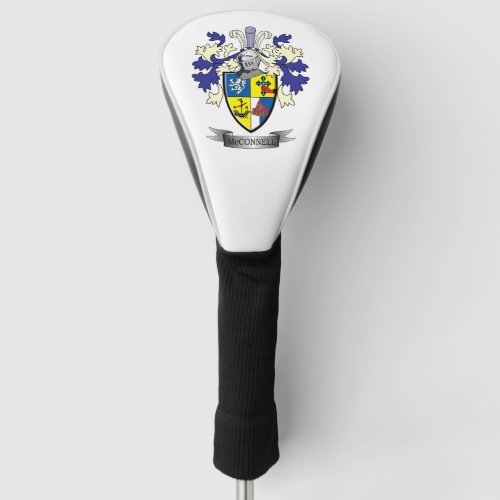 McConnell Family Crest Coat of Arms Golf Head Cover