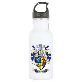McConnell Family Crest Coat of Arms Water Bottle