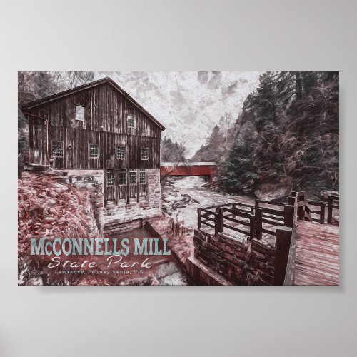 MCCONNELLS MILL _ PENNSYLVANIA US POSTER
