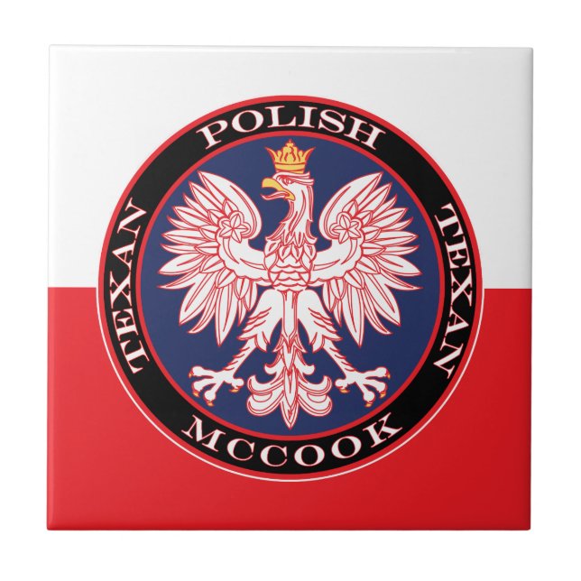 McCook Polish Texan Ceramic Tile (Front)