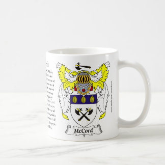 McCord, the Origin, the Meaning and the Crest Coffee Mug