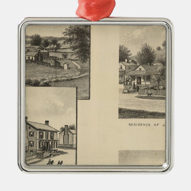 McCorkle property Metal Ornament (Front)