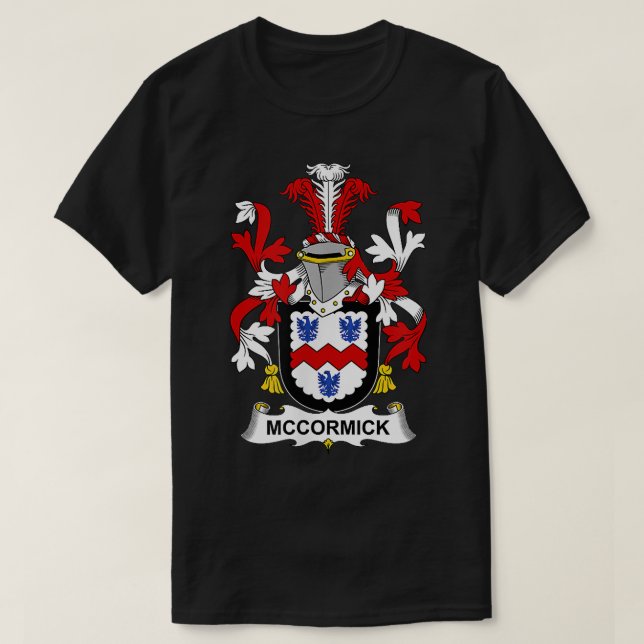 McCormick Coat of Arms  Family Crest  T-Shirt (Design Front)