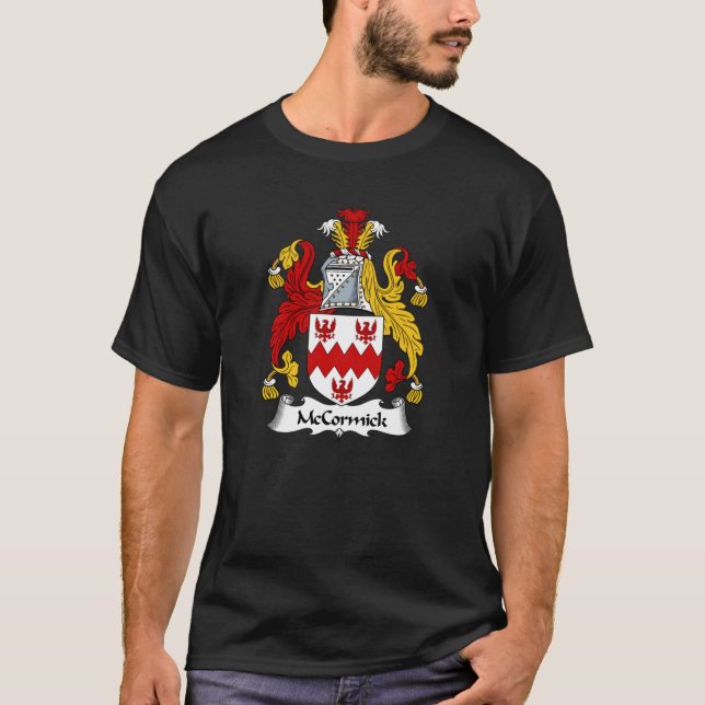 McCormick Coat of Arms  McCormick Family Crest T-Shirt (Front)