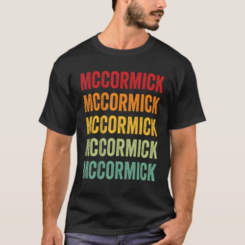 McCormick County South Carolina Rainbow Text Desig T_Shirt