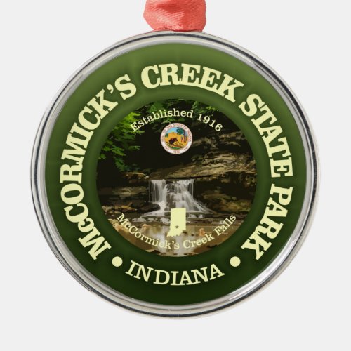 McCormicks Creek SP Metal Ornament