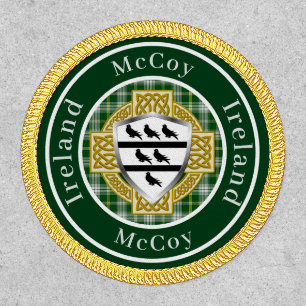 McCoy Irish Shield/Celtic Cross Personalized Patch