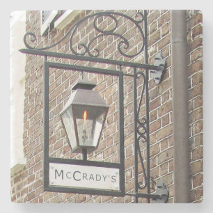 McCrady's Restaurant Charleston, SC. Marble Stone Stone Coaster