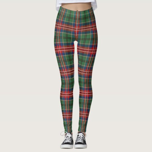 McCulloch Plaid Tartan Scottish Clan Pattern Leggings