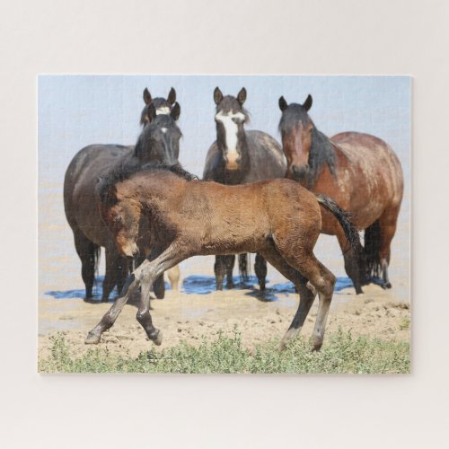 McCullough Peaks Running Foal Jigsaw Puzzle
