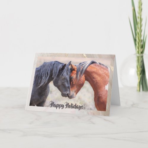 McCullough Peaks Wild Horses Holiday Card