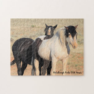 McCullough Peaks Wild Horses Jigsaw Puzzle