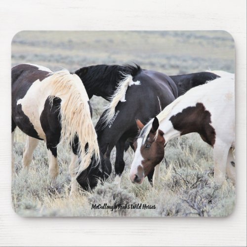 McCullough Peaks Wild Horses Mouse Pad