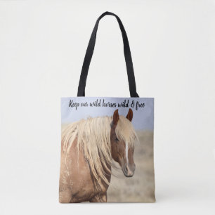 McCullough Peaks Wild Horses Tote Bag