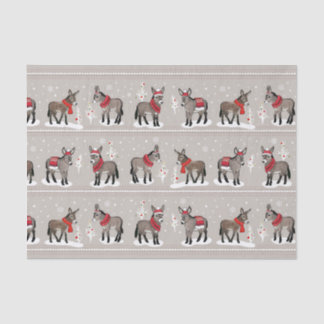 MCD Winter Donkeys Tissue Paper