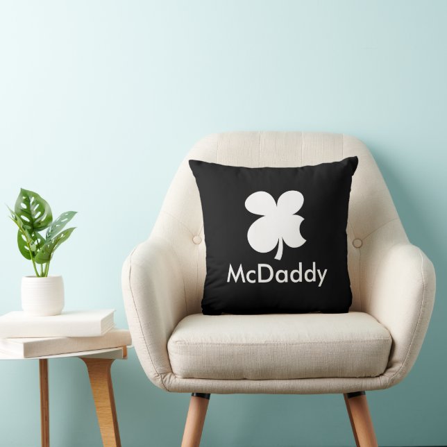 McDaddy funny throw pillow gift for your father (Chair)