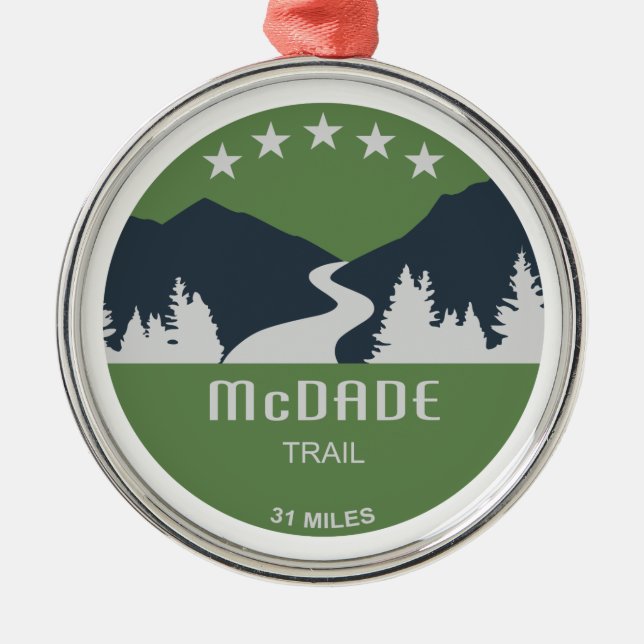 McDade Trail Metal Ornament (Front)