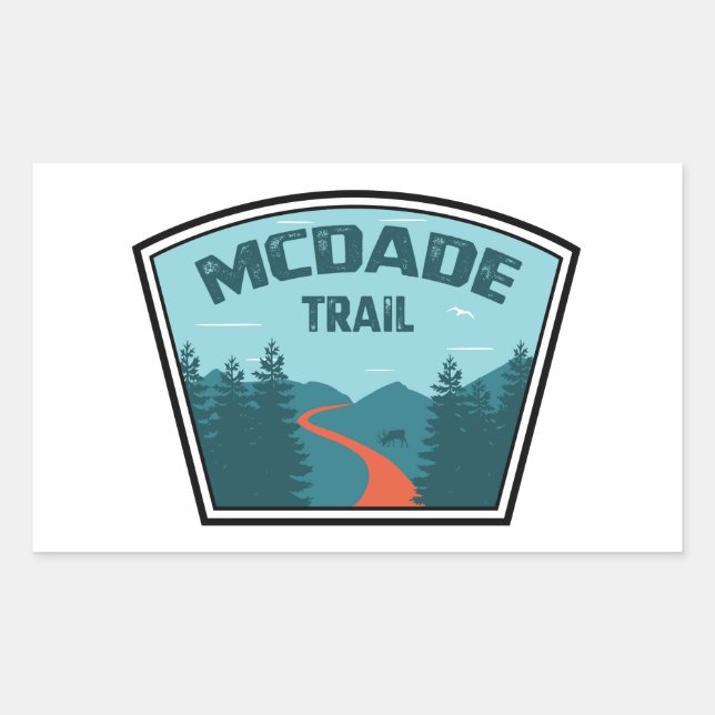 McDade Trail Rectangular Sticker (Front)