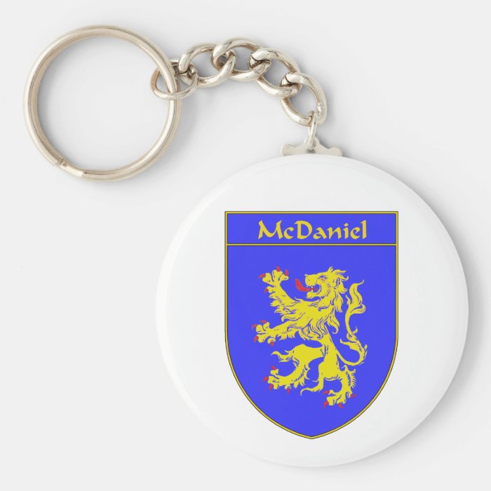 McDaniel Coat of Arms/Family Crest Keychain Zazzle