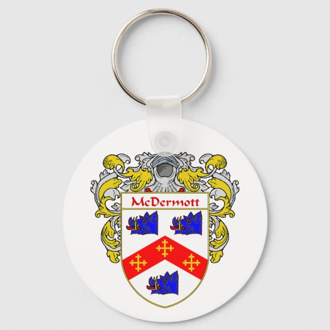 McDermott Coat of Arms (Mantled) Keychain (Front)