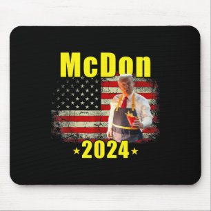 Mcdon 2024 Funny Donald Trump French Fry Cooking F Mouse Pad