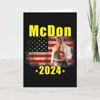 Mcdon Funny Donald Trump French Fry Cooking Fries  Card
