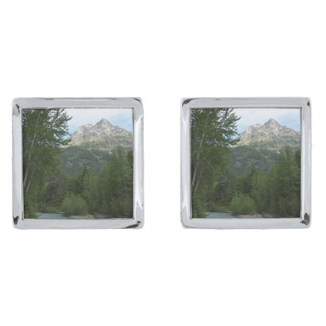 McDonald Creek at Glacier National Park Cufflinks (Front)