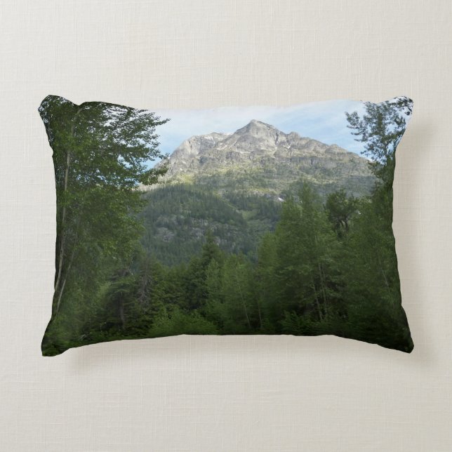 McDonald Creek at Glacier National Park Decorative Pillow (Front)