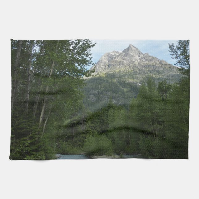 McDonald Creek at Glacier National Park Kitchen Towel (Horizontal)
