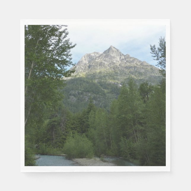 McDonald Creek at Glacier National Park Napkins (Front)