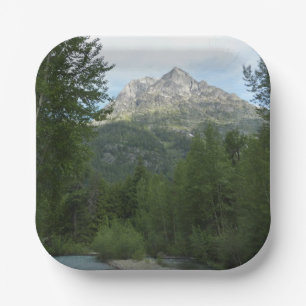 McDonald Creek at Glacier National Park Paper Plates